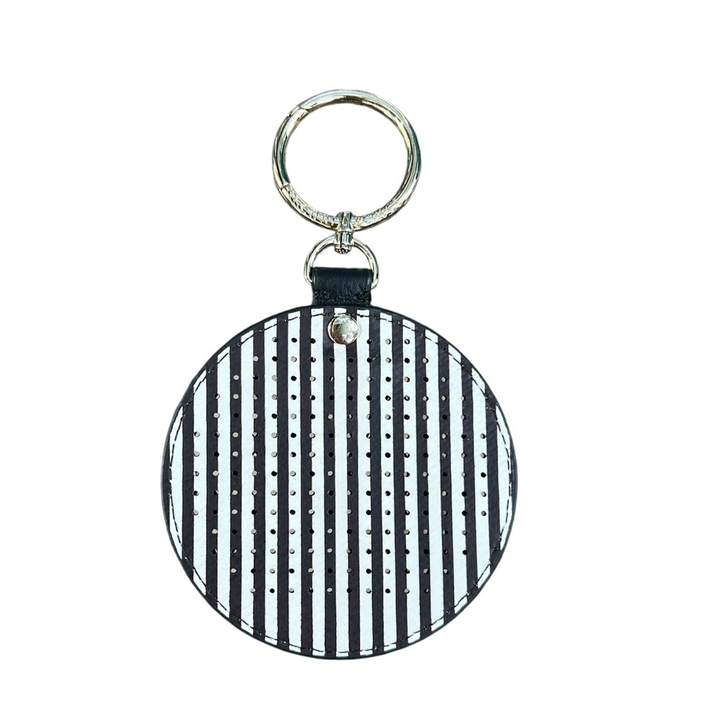 Henri Bendel Signature Stripe Keychain